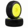 AKA Cityblock 1/8 Buggy Pre-Mounted Tires (2) (Yellow) (Super Soft - Long Wear)