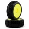 AKA Impact 1/8 Buggy Pre-Mounted Tires (2) (Yellow) (Super Soft - Long Wear)