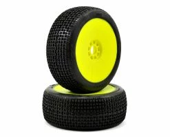 AKA Catapult 1/8 Buggy Pre-Mounted Tires (2) (Yellow) (Soft - Long Wear)