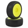 AKA Double Down 1/8 Buggy Pre-Mounted Tires (2) (Soft - Long Wear) W/EVO Wheels (Yellow)