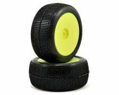 AKA EVO Impact 1/8 Truggy Pre-Mounted Tires (2) (Yellow) (Soft - Long Wear)