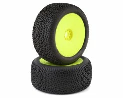 AKA EVO Scribble 1/8 Truggy Pre-Mounted Tires (2) (Yellow) (Super Soft - Long Wear)