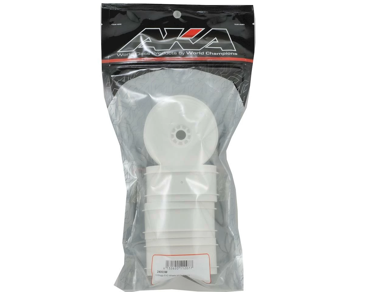 AKA EVO 1/8th Off Road Buggy Wheels (4) (White) - Image 2