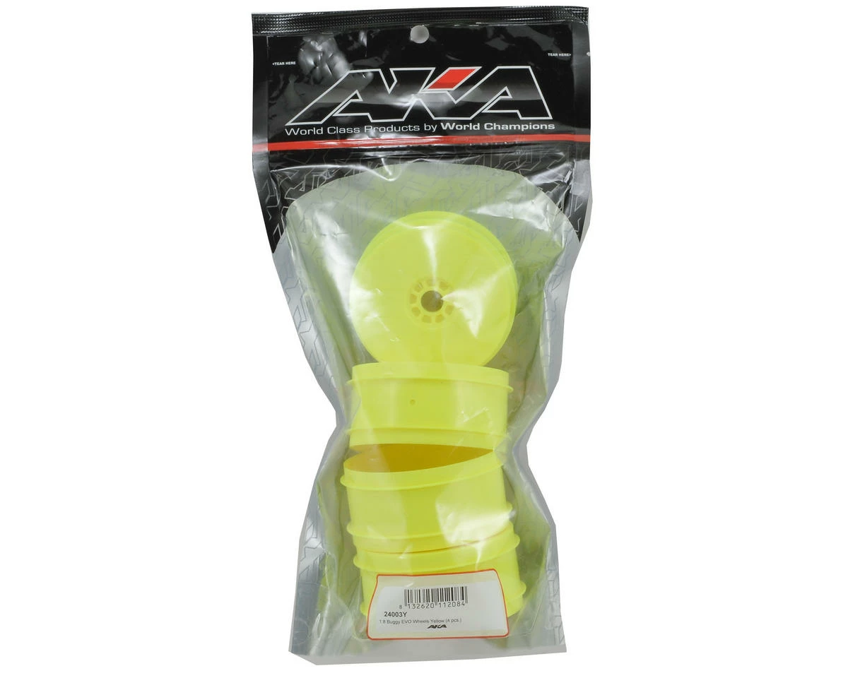 AKA EVO 1/8th Off Road Buggy Wheels (4) (Yellow) - Image 2