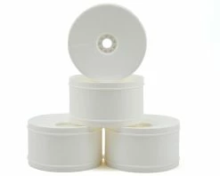 AKA EVO 1/8 Truggy Standard Offset Wheels (4) (White)