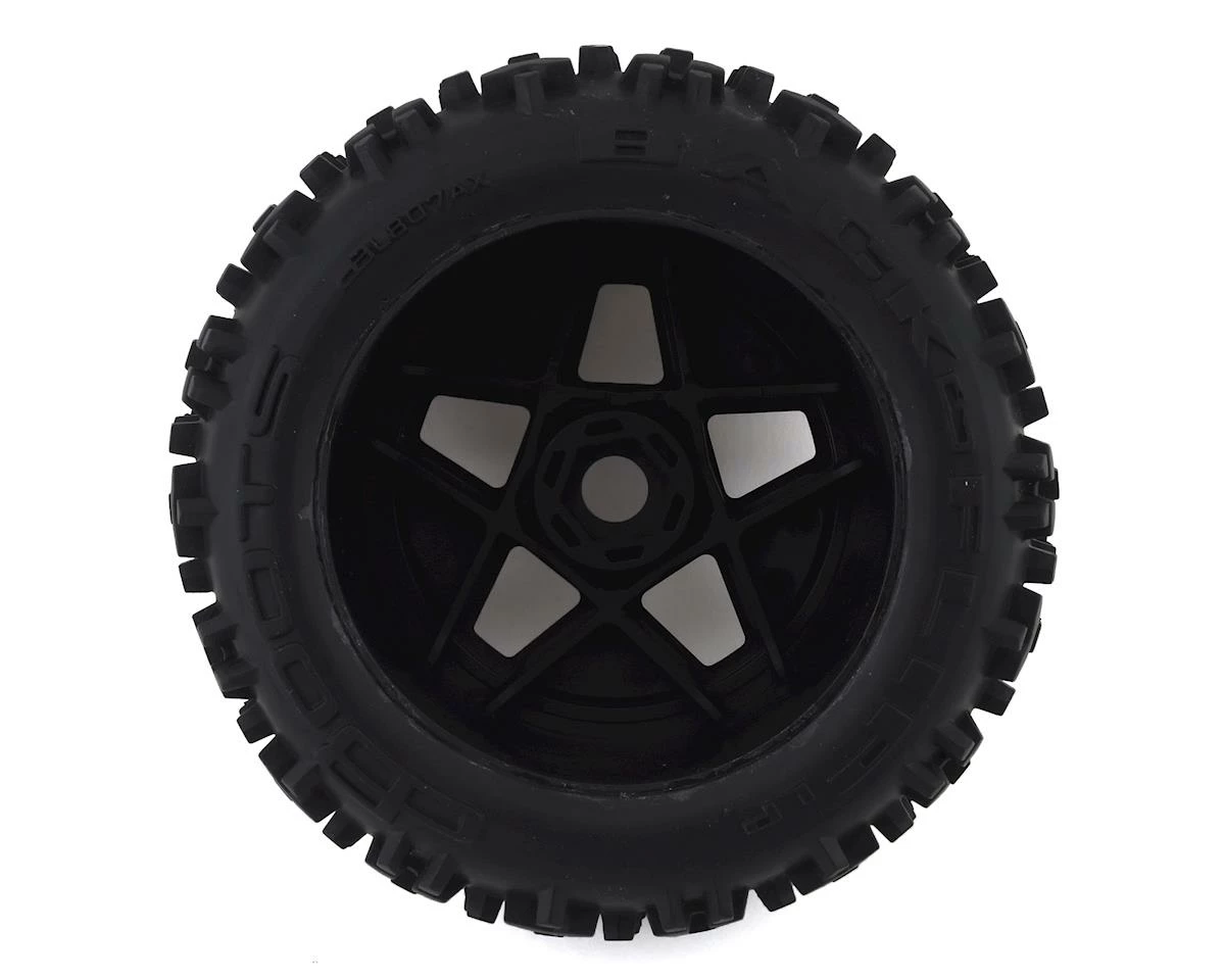 Arrma BLX 4x4 Backflip LP 4S 3.8 Pre-Mounted 1/8 Monster Truck Tires (Black) (2) - Image 2