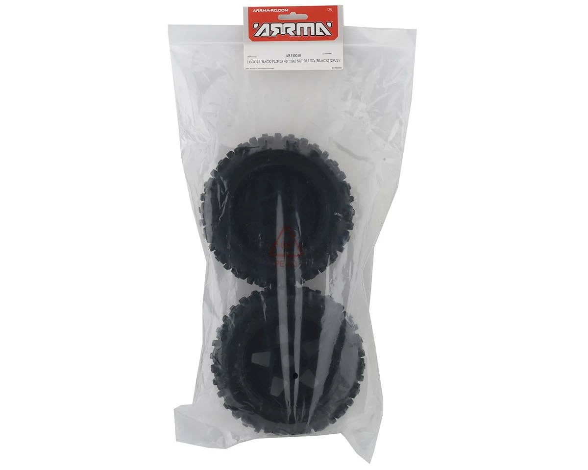 Arrma BLX 4x4 Backflip LP 4S 3.8 Pre-Mounted 1/8 Monster Truck Tires (Black) (2) - Image 3