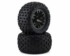 Arrma BLX 4x4 Dboots 'Fortress MT' 1/8 Pre-mounted Tire Set (Gun Metal) (2)
