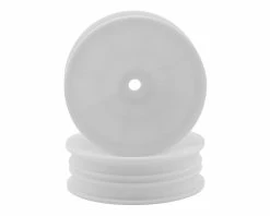 Team Associated 12mm Hex 2.2" "Slim" Front Buggy Wheels (White) (2) (B6)