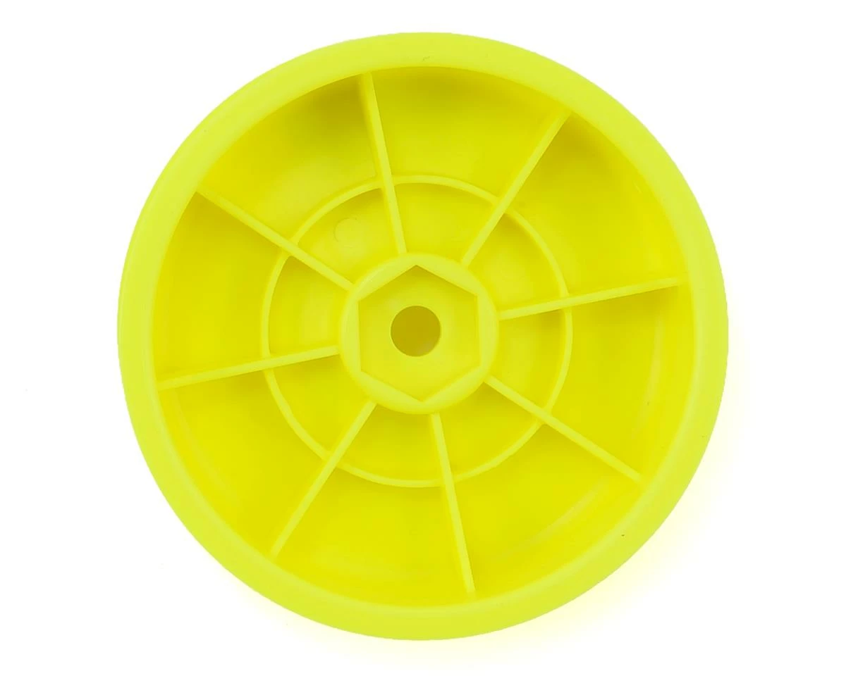 Team Associated 12mm Hex 2.2" "Slim" Front Buggy Wheels (Yellow) (2) (B6) - Image 2