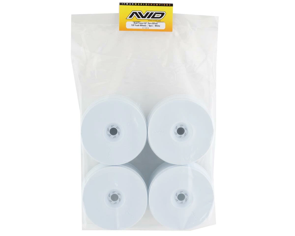 Avid RC "Truss" 4.0 1/8 Truggy Wheels (4) (White) - Image 3
