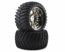 CEN V-Pattern Pre-Mounted Monster Truck Tires & Wheels (2)