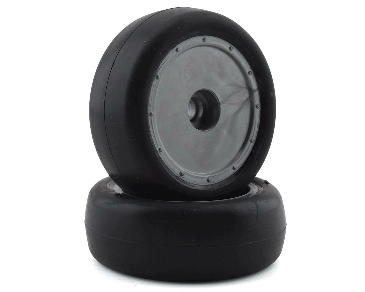 Custom Works Slick Pre-Mounted Dirt Oval Front Tire W/Orange Insert (Standard)