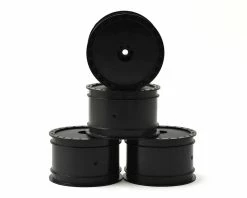 DE Racing "Borrego" 2.2 1/10 Buggy Rear Wheels (4) (B4/B44) (Black) (Pins)