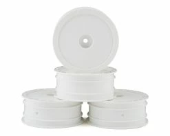 DE Racing 12mm Hex "Borrego" 2.2 1/10 Buggy Front Wheels (White) (4) (B6/RB6)