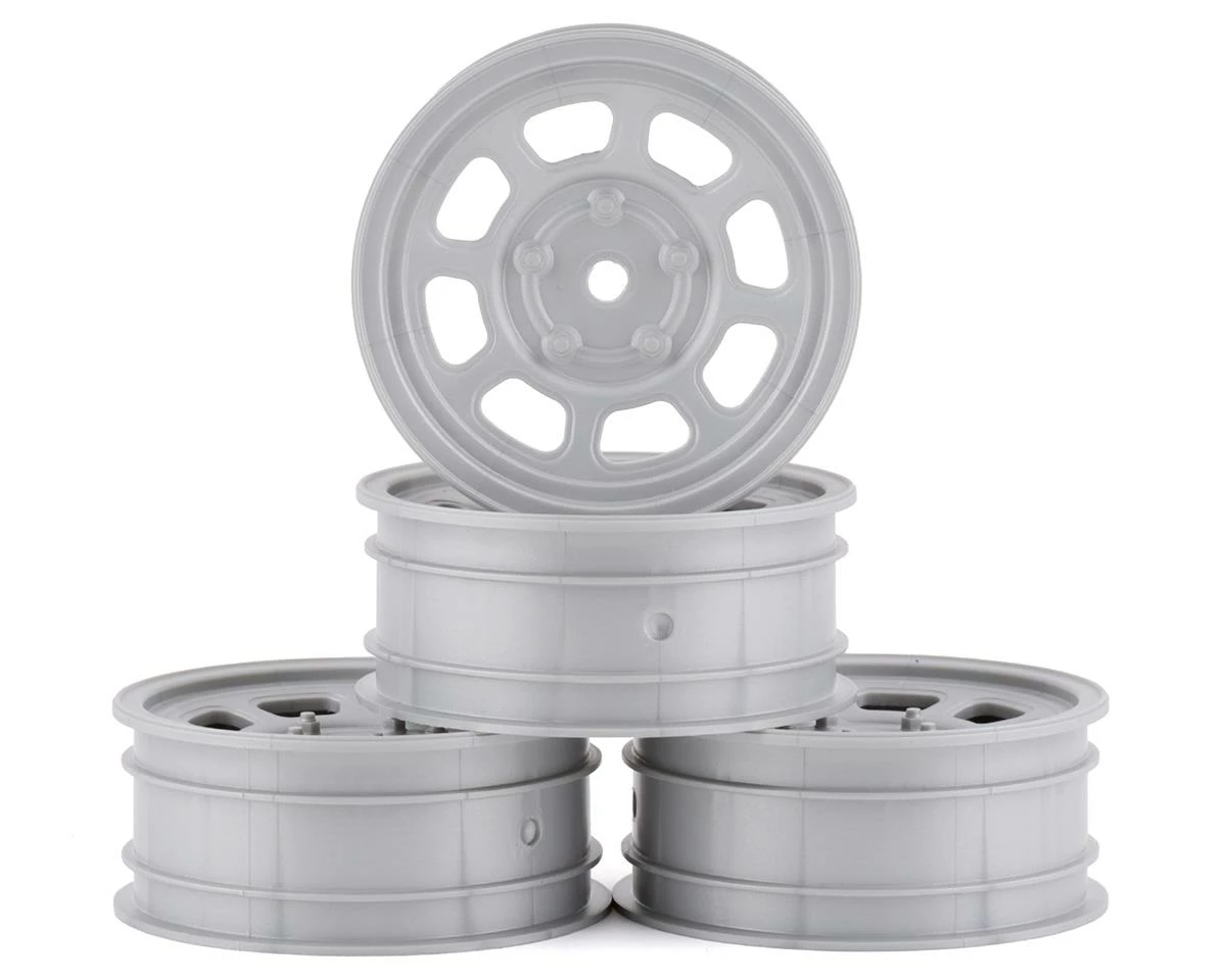 DE Racing Speedway Front Wheels (Silver) (4) (Custom Works/B6)