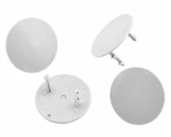 DE Racing Gambler Dirt Oval Mud Plugs (White) (4)