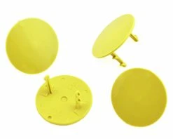 DE Racing Gambler Dirt Oval Mud Plugs (Yellow) (4)
