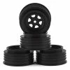 DE Racing Gambler Front Wheels (AE Offset) (Black) W/12mm Hex