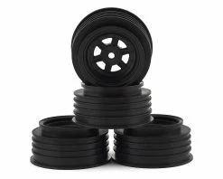 DE Racing Gambler Front Wheels (AE Offset) (Black) W/12mm Hex