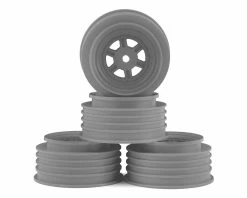 DE Racing Gambler Front Wheels (AE Offset) (Silver) W/12mm Hex