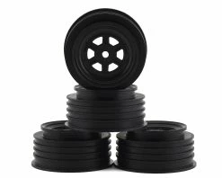 DE Racing Gambler Front Wheels (TLR Offset) (Black) W/12mm Hex