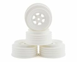 DE Racing Gambler Front Wheels (TLR Offset) (White) W/12mm Hex