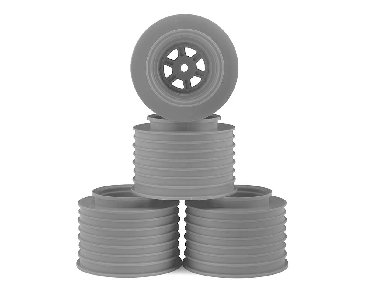 DE Racing Gambler Rear Sprint Wheels (AE/TLR) (Silver) W/12mm Hex