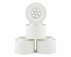 DE Racing Gambler Rear Sprint Wheels (AE/TLR) (White) W/12mm Hex