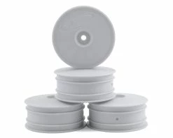 DE Racing Speedline 2.2 4WD Buggy Front Wheel (White) (4) (B74) W/12mm Hex