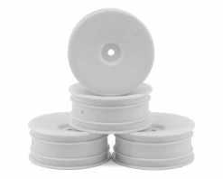 DE Racing 12mm Hex "Speedline" 2.2 1/10 Buggy Front Wheels (4) (B6/RB6) (White)