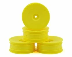 DE Racing 12mm Hex "Speedline" 2.2 1/10 Buggy Front Wheels (4) (B6/RB6) (Yellow)