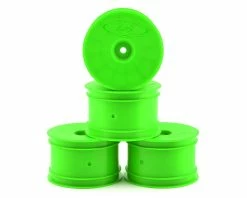 DE Racing Speedline 2.2 1/10 Buggy Rear Wheels (4) (B6/B74/22/22-4) (Green) W/12mm Hex