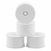 DE Racing Speedline 2.2 1/10 Buggy Rear Wheels (4) (B6/B74/22/22-4) (White) W/12mm Hex
