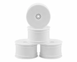 DE Racing Speedline 2.2 1/10 Buggy Rear Wheels (4) (B6/B74/22/22-4) (White) W/12mm Hex