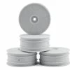 DE Racing Speedline 2.2 4WD Buggy Front Wheel (4) (White) (22-4/EB410) W/12mm Hex