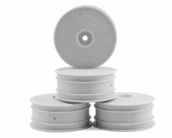DE Racing Speedline 2.2 4WD Buggy Front Wheel (4) (White) (22-4/EB410) W/12mm Hex