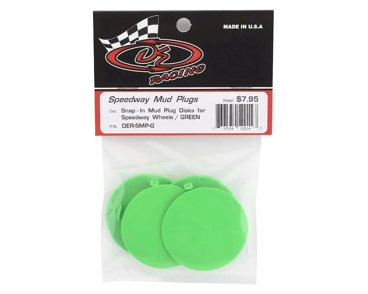 DE Racing Speedway Dirt Oval Mud Plugs (Green) - Image 2