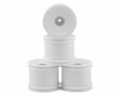DE Racing 12mm Hex "Speedline" 2.2" 1/10 Stadium Truck Wheel (White) (4) (T4.2)