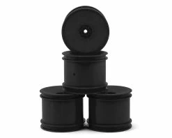 DE Racing 12mm Hex "Speedline" 2.2" 1/10 Stadium Truck Wheel (4) (22T) (Black)