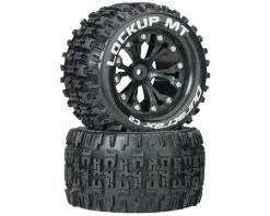 Duratrax Lockup MT 2.8" 2WD Rear Mounted Truck Tires (Black) (2) W/12mm Hex