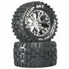 Duratrax Lockup MT 2.8" 2WD Mounted Rear C2 Tires (Chrome) (2)