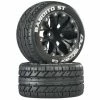Duratrax Bandito ST 2.8" Mounted Rear Truck Tires (Black) (2) (1/2 Offset) W/12mm Hex