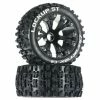 Duratrax Lockup ST 2.8" 2WD Mounted Front Tires (Black) (2)