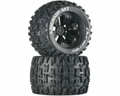 Duratrax Lockup MT 3.8" Mounted 1/2" Offset Tires, Black (2)