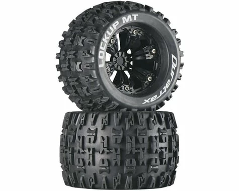 Duratrax Lockup MT 3.8" Mounted 1/2" Offset Tires, Black (2)