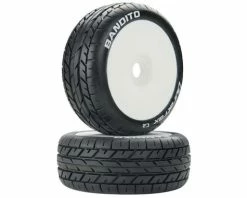 Duratrax Bandito 1/8 Pre-Mounted Buggy Tire (White) (2) (C2)