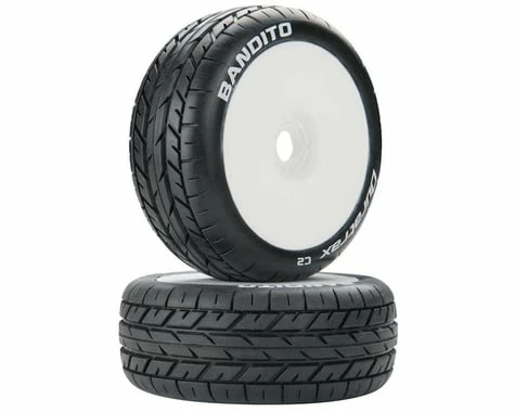 Duratrax Bandito 1/8 Pre-Mounted Buggy Tire (White) (2) (C2)