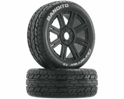 Duratrax Bandito Pre-Mounted Buggy Tire (Black)(2)(Soft - C2)