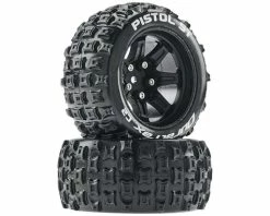Duratrax Pistol ST 2.8 Pre-Mounted Tires (Black) (2) W/14mm Hex